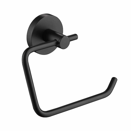 Kibi Circular Toilet Paper Holder - Matte Black KBA1405MB